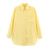 Women's Casual Yellow Long Sleeve V-Neck Blouse