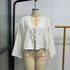 Green Linen Lace Up Long Sleeve V Neck Shirt for Women