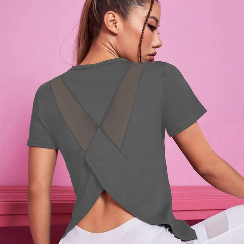 Women's Seamless Yoga Crop Top for Gym Training