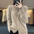 100% Pure Merino Cashmere O-Neck Cardigan for Women