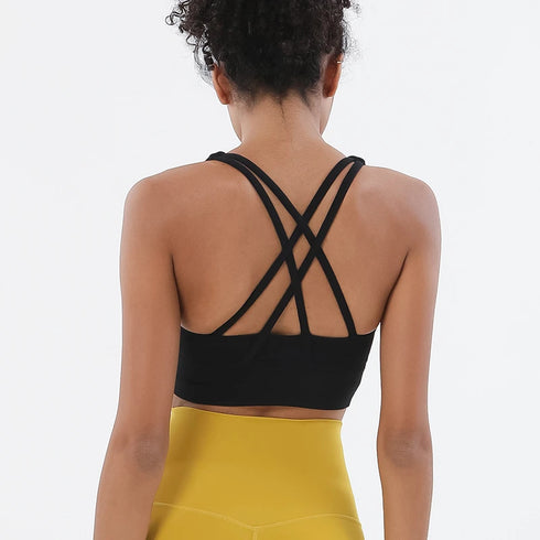 High Support Cross Straps Sports Bra for Women