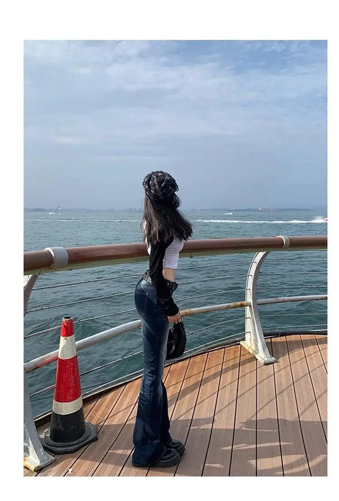 High Waist Flared Women's Jeans