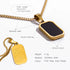 Classic Square Pendant Necklace in Gold