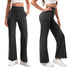 Women's High Waist Flared Yoga Pants with Pockets
