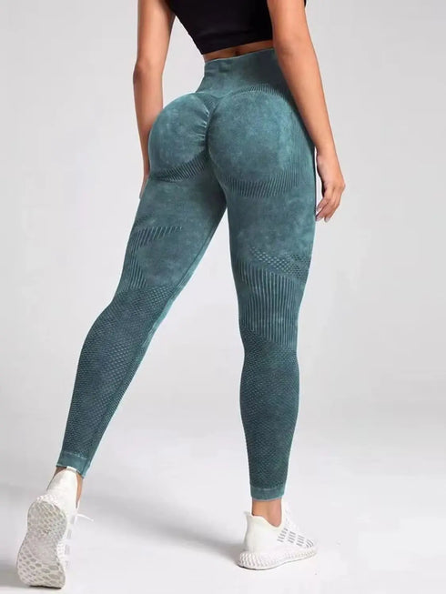 High Waisted Seamless Leggings with Hollowed Out Design