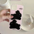 Pink IMD Rabbit Black Bunny Phone Case for iPhone