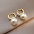 Light Luxury Imitation Pearl Drop Earrings for Women