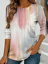 Women's Floral Watercolour Print Long Sleeve Top