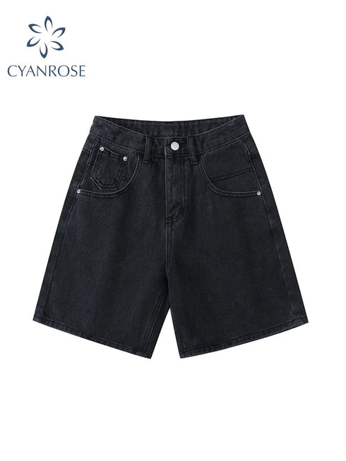 High Waist Denim Shorts for Women