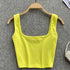 Tank Top Women Sexy Backless Y2K Slim Fit Crop Blouse