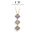 Sparkling Moissanite Diamond Necklace in 925 Silver