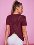 Women's Loose Fit Yoga Top with Mesh Back