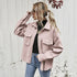 Lapel Single Breasted Wool Loose Coat for Women
