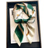 Luxury Floral Square Silk Scarf for Women