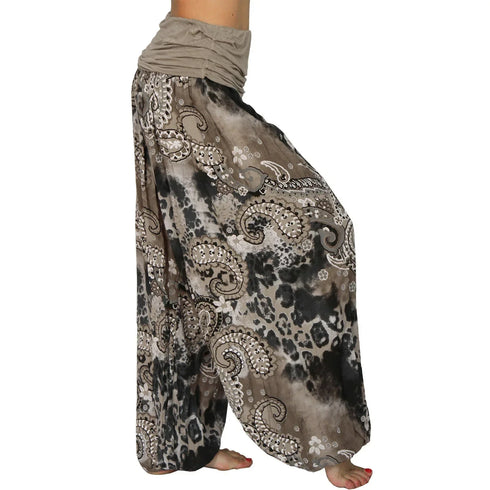 Plus Size Multicolour Harem Pants for Women