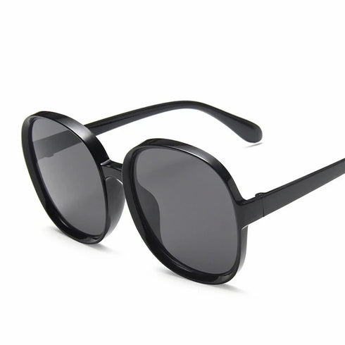 Round Frame Oversized Sunglasses for Women