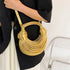MOODS Luxury Evening Purses Golden Noodle Knot Clutch Bag for Dinner Party Stylish Women's Handbag Fashion Accessory