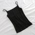 Summer Camisoles Tank Tops Women With Built In Bra Sleeveless Casual Cropped Solid Color Tees