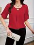 Women's Plus Size Casual Summer Woven Shirt