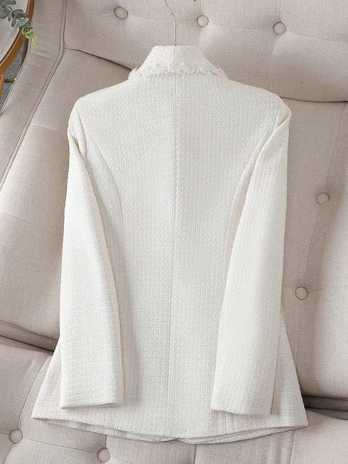 Casual Slim Fit Blazer in Blue for Women