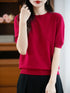 Merino Wool O-Neck Sweater for Women