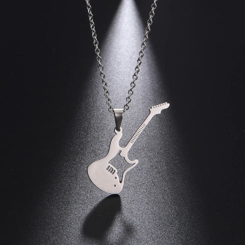 Guitar Pendant Necklace for Women