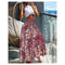 Floral Print Bohemian High Waist Skirt for Women