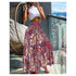 Floral Print Bohemian High Waist Skirt for Women
