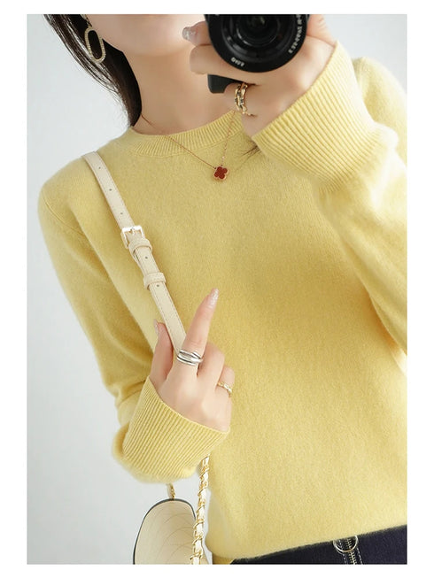 Casual Knitted Pullover Sweater for Women
