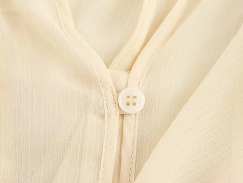 Women’s Casual Ruffled V-Neck Blouse