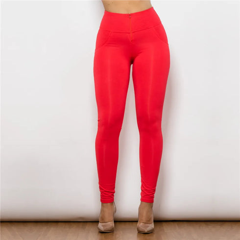 Plus Size High Waist Push Up Skinny Pants for Women