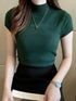 Women's Half-High Neck Casual Jumper Top