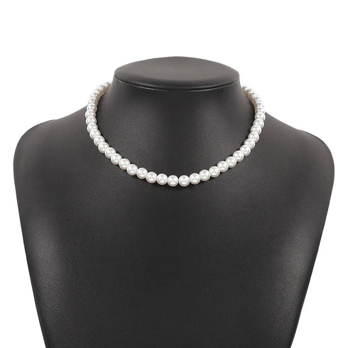 Elegant Big Pearl Choker Necklace for Women