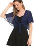 Women's Short Chiffon Cardigan with Front Opening