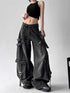 High Waisted Black Wide Leg Jeans for Women