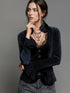 Women's Gothic Elegant Striped Blouse Lace Trim Sexy V Neck Long Bell Sleeve Button Front Shirt Vintage Punk Party Tops 2025