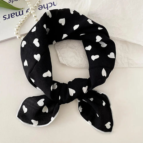 55cm Laies Cotton Linen Square Scarf for Women