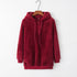 Women's Hooded Long-Sleeved Sweater Coat