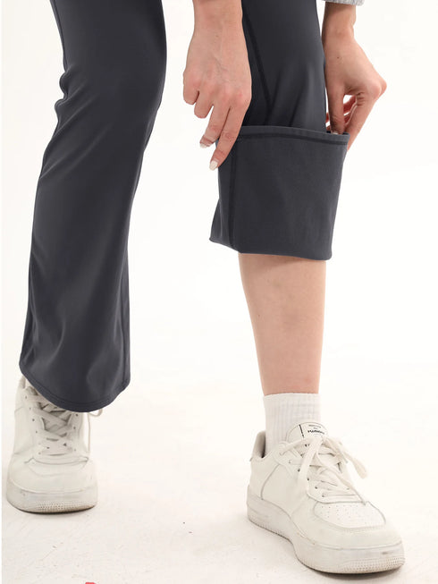 Women's High Waisted Flared Yoga Pants with Pockets