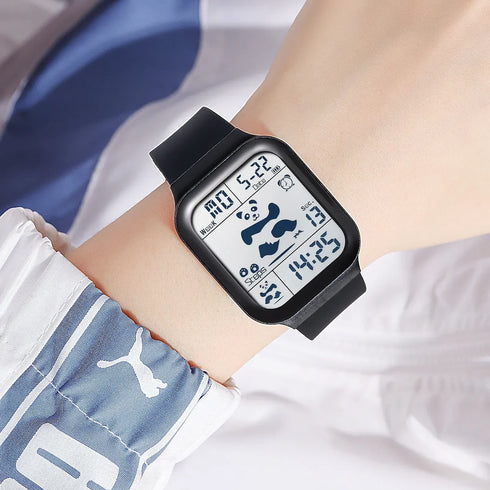 SKMEI Panda Pattern LED Digital Watch for Women