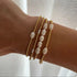 Miyuki Golden Bead Stretch Bracelet for Women