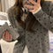Polka Dot Knitted Cardigan Women’s Long Sleeved Top