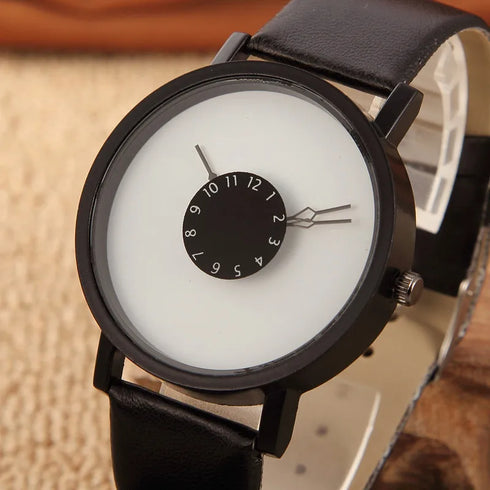 Popular New Concept Personality Reverse Pointer Couple Watch