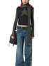 Women's Star Print Long Sleeve Casual T-Shirt
