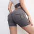 Peach Butt Fitness Cargo Shorts for Women