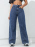 Wide Leg High Waist Denim Jeans for Women