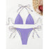 Halter Neck Micro Thong Bikini Set