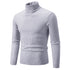Men's High Neck Casual Knitted Pullover Sweater