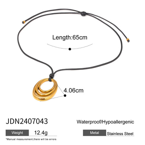 Youthway Minimalism Glossy Shine Stainless Steel Necklace