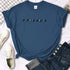 Quirky Letter Print T-Shirt for Women - Casual Summer Tee